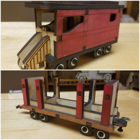Log Carrier and Caboose